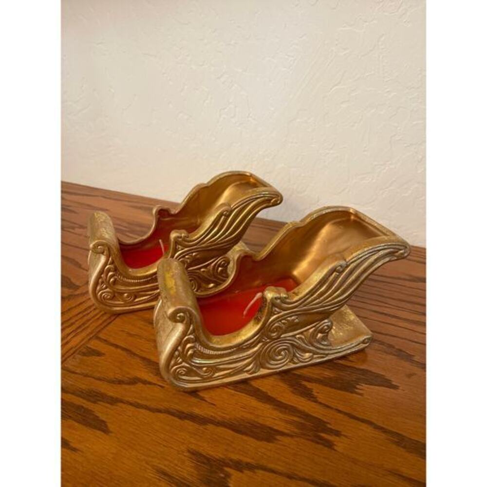 Silvestri Gold sled candles (2)